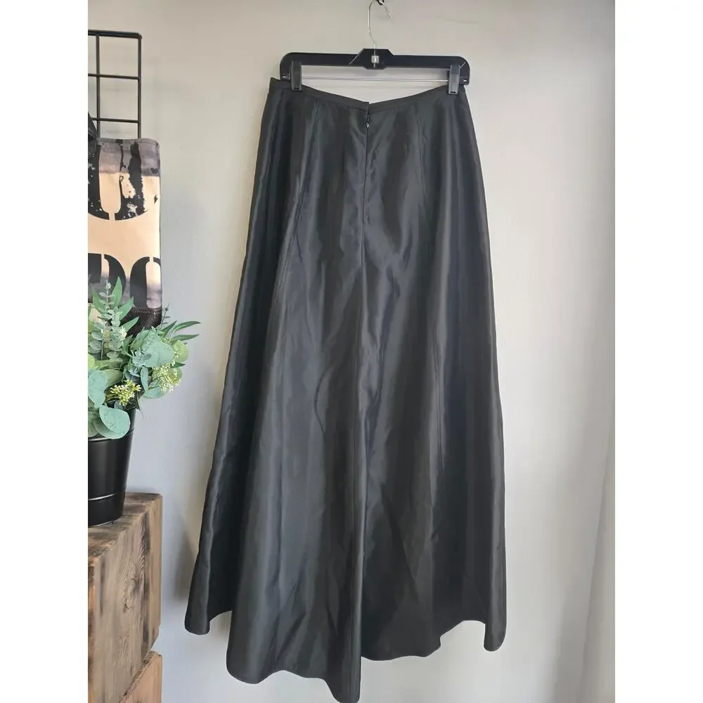 Vintage Cache Y2K Black Acetate Maxi Skirt Goth Whimsigoth 12 - Picture 3 of 7